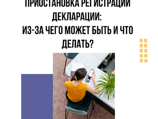 Приостановка регистрации декларации: из-за чего может быть и что делать?